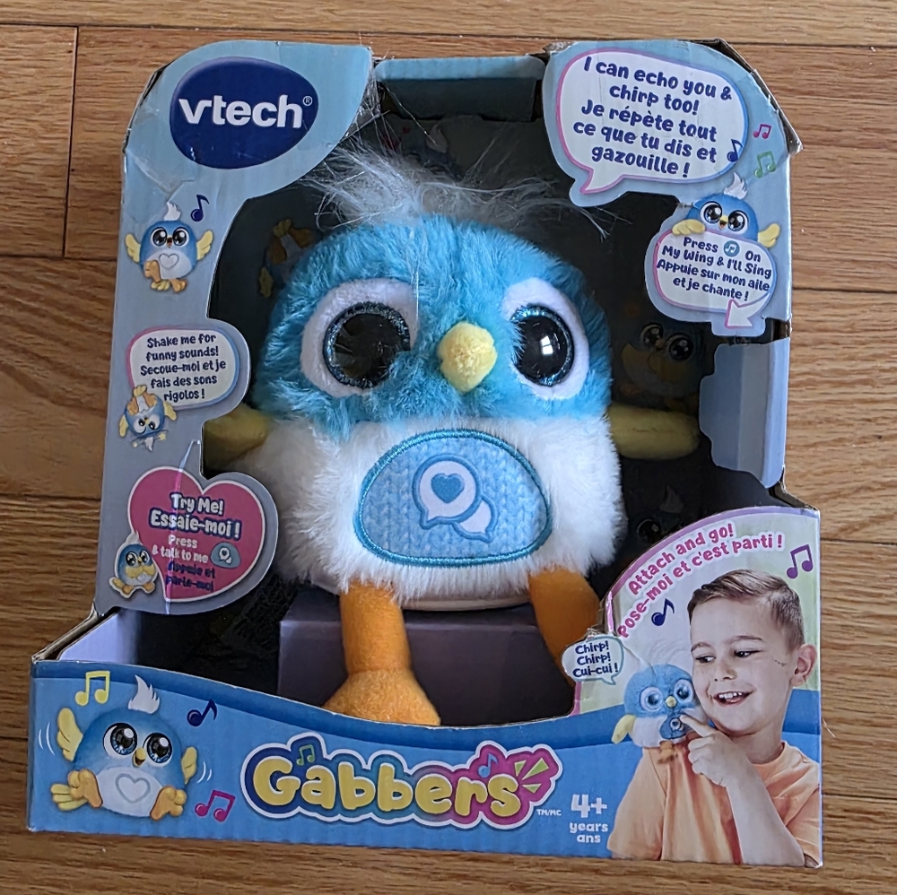 VTech Gabbers Blue Interactive Bird Toy